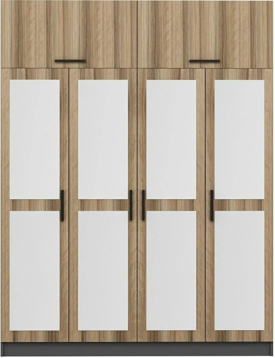 Dollap garderobe, ngjyrë dore, Skye Decor, 180x255x52 cm - 5
