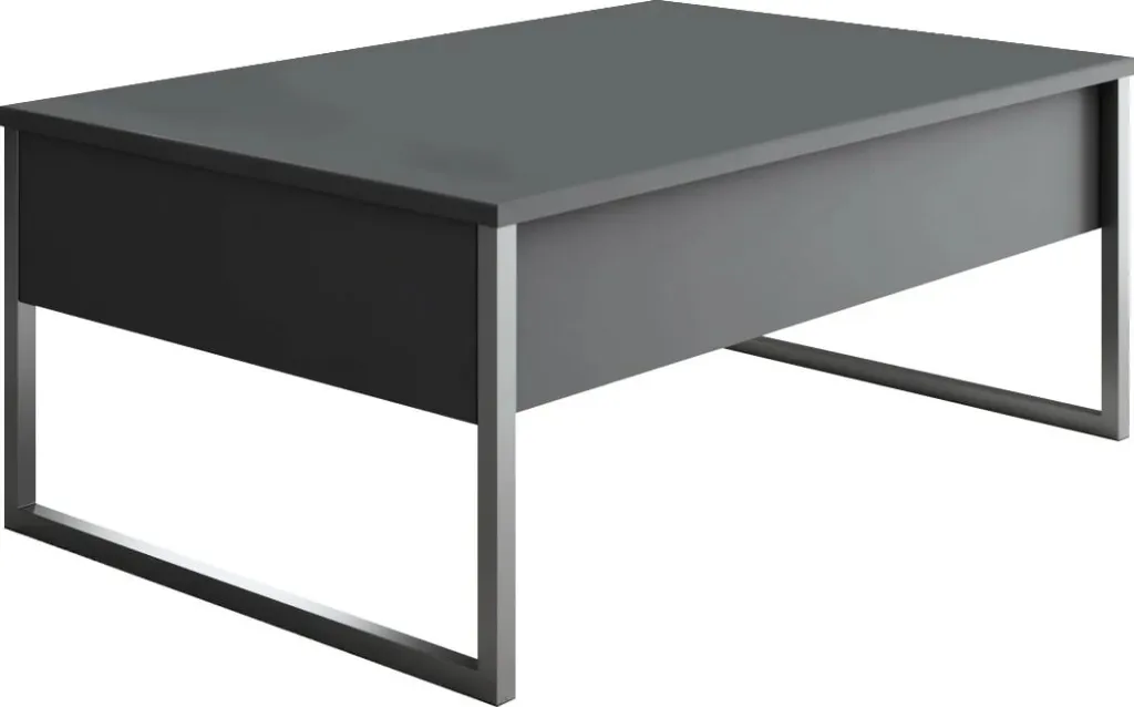 Tavolinë kafeje Skye Decor, anthracite, argjend - 3