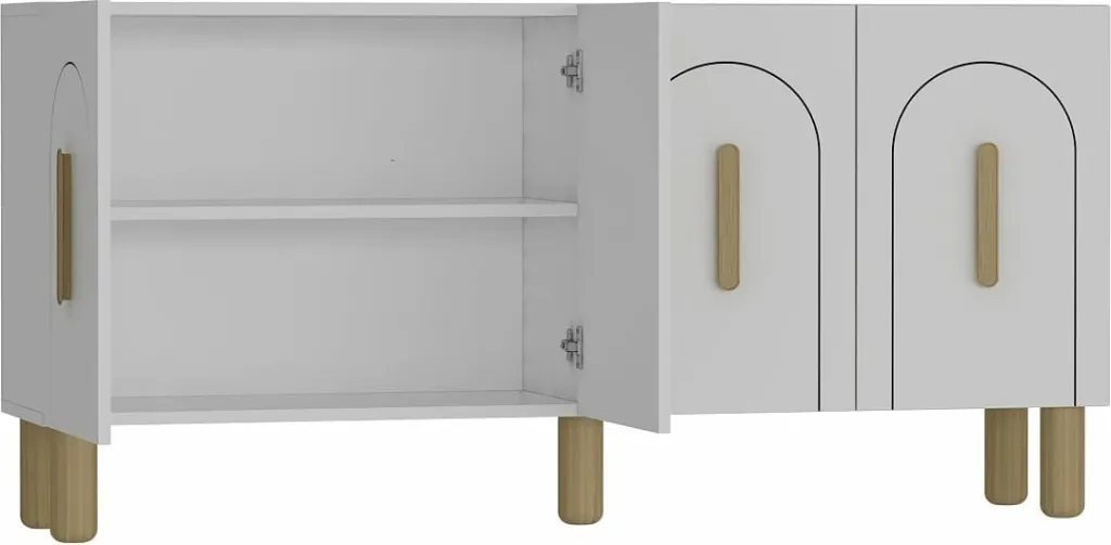 Konsol Skye Decor, e bardhë, lisi safir - 6