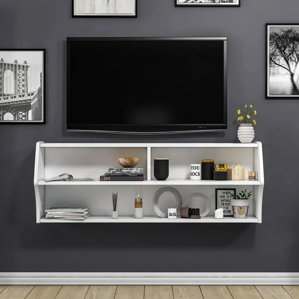 Komodë TV, ngjyrë e bardhë, Skye Decor, Sofya - 1