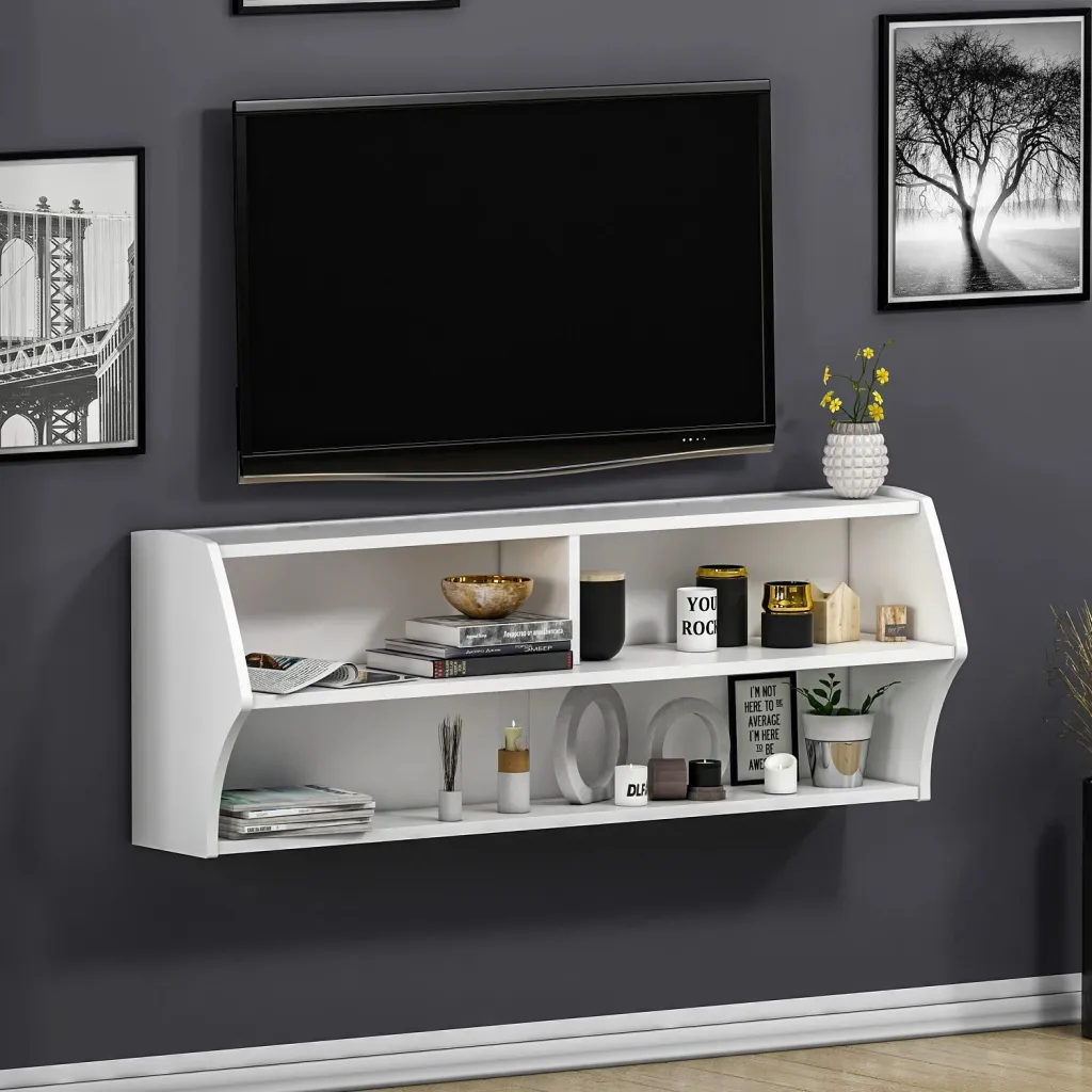 Komodë TV, ngjyrë e bardhë, Skye Decor, Sofya - 2