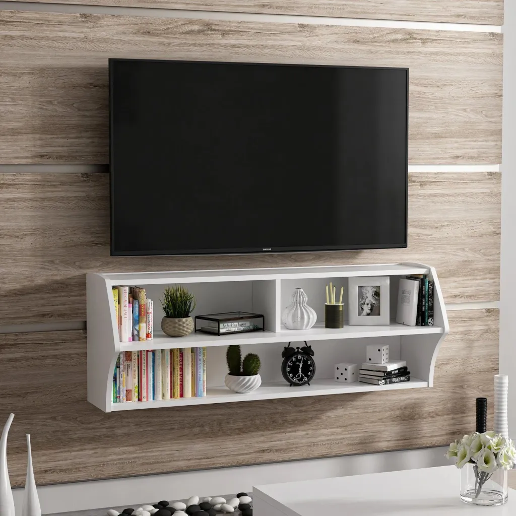 Komodë TV, ngjyrë e bardhë, Skye Decor, Sofya - 4