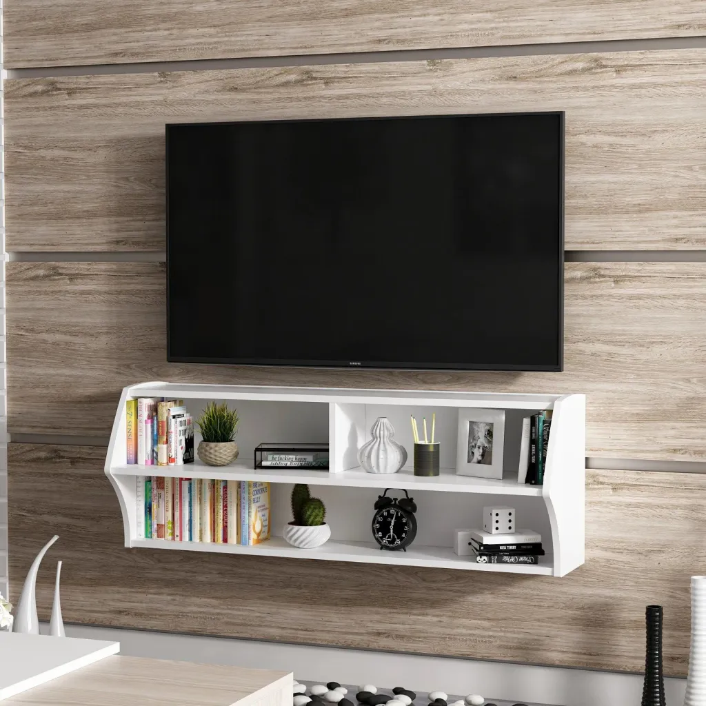 Komodë TV, ngjyrë e bardhë, Skye Decor, Sofya - 6