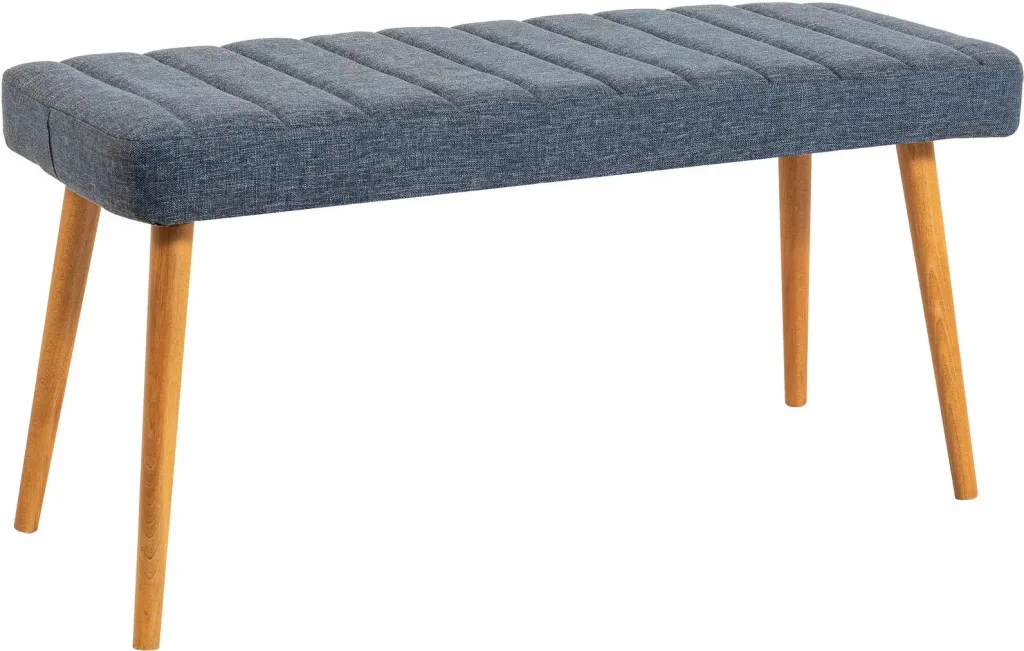 Stol Skye Decor, këmbë druri Atlantic Pine, tapiceri blu navy - 1