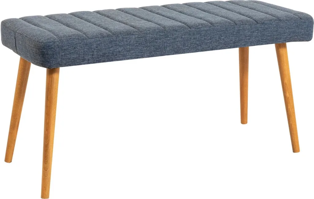 Stol Skye Decor, këmbë druri Atlantic Pine, tapiceri blu navy - 2