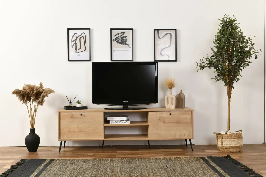 Komodë TV Skye Decor, Calvin, ngjyrë lisi, 180 - 3