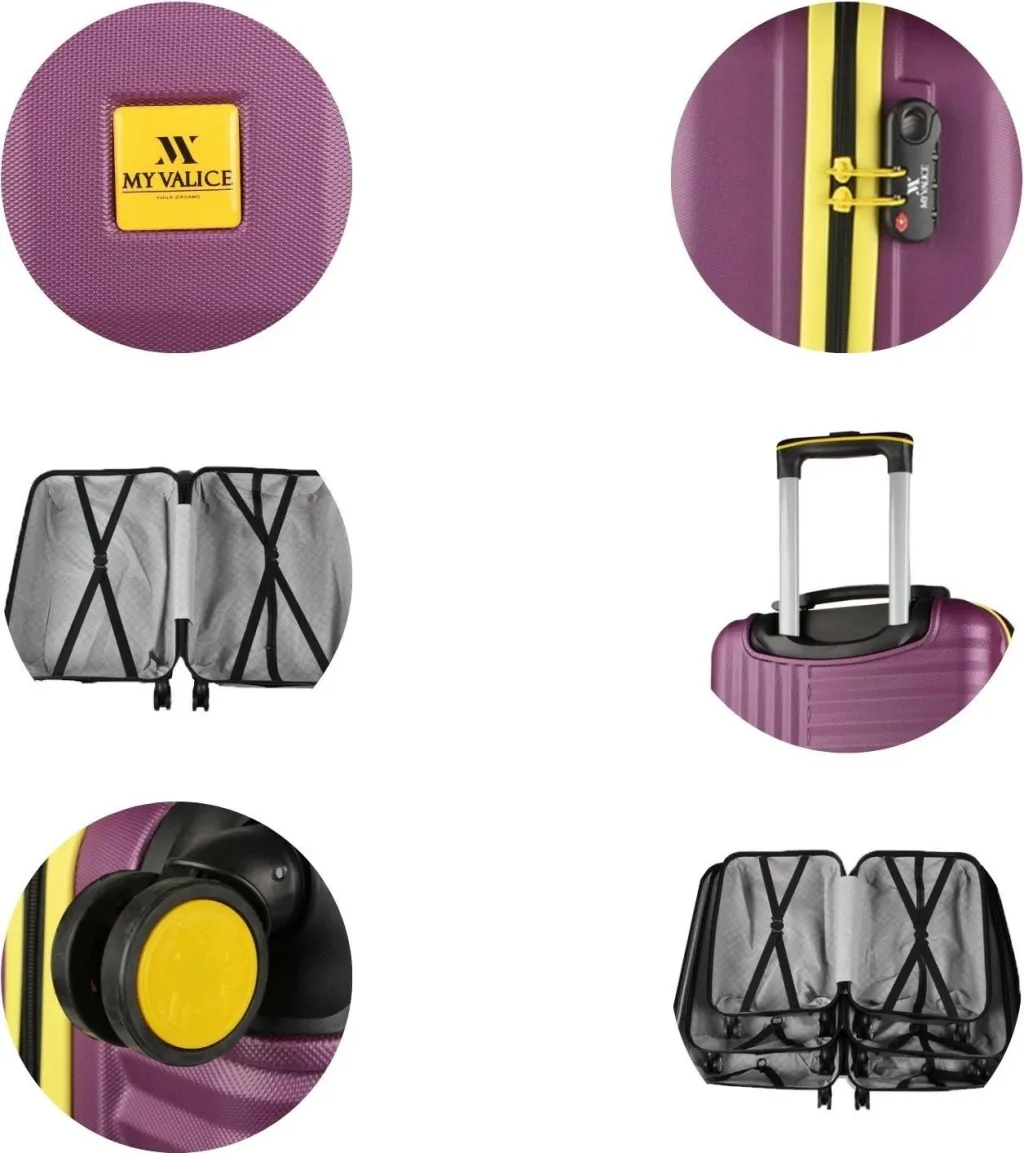 Valixhe udhëtimi Zoozie Bags, ngjyrë damson, 8531 - 4