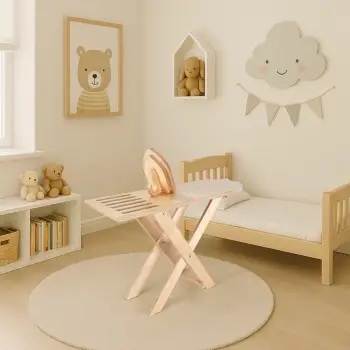 Set lodrash hekur dhe dërrasë për hekurosje, ngjyrë lisi, Skye Decor, BLTYZ-AKTV037, 2 copë