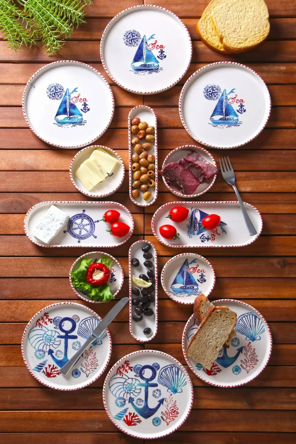 Set mëngjesi 14 pjesësh, Hermia Concept, KAHSER14-MARINE - 1