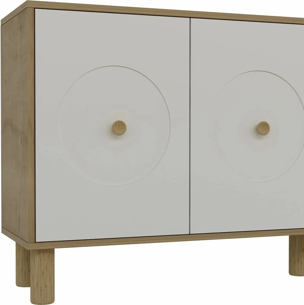 Konsol Skye Decor, Deren KX180 Bohem, lis safir, e bardhë - 5
