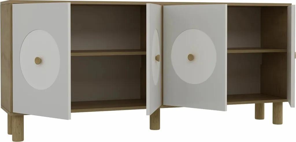 Konsol Skye Decor, Deren KX180 Bohem, lis safir, e bardhë - 6
