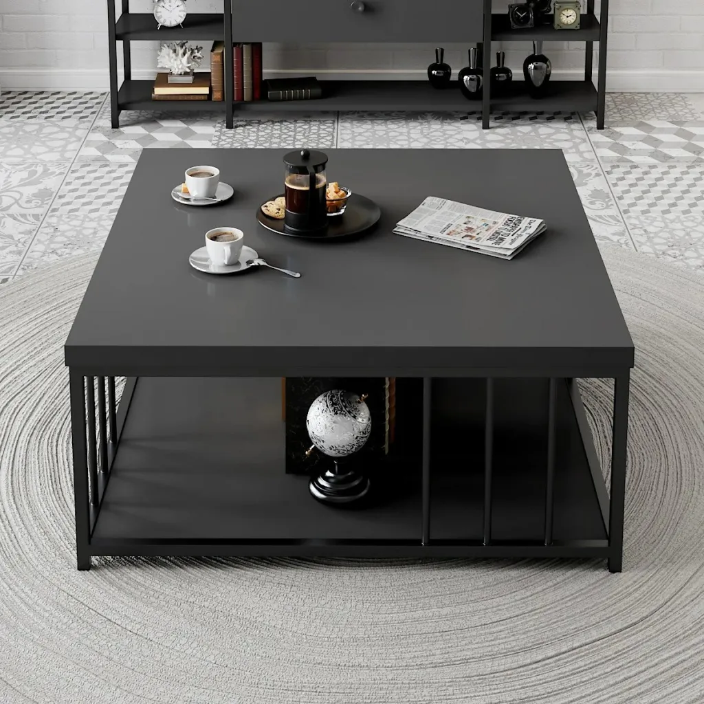 Tavolinë kafeje Skye Decor, anthracite, e zezë - 2