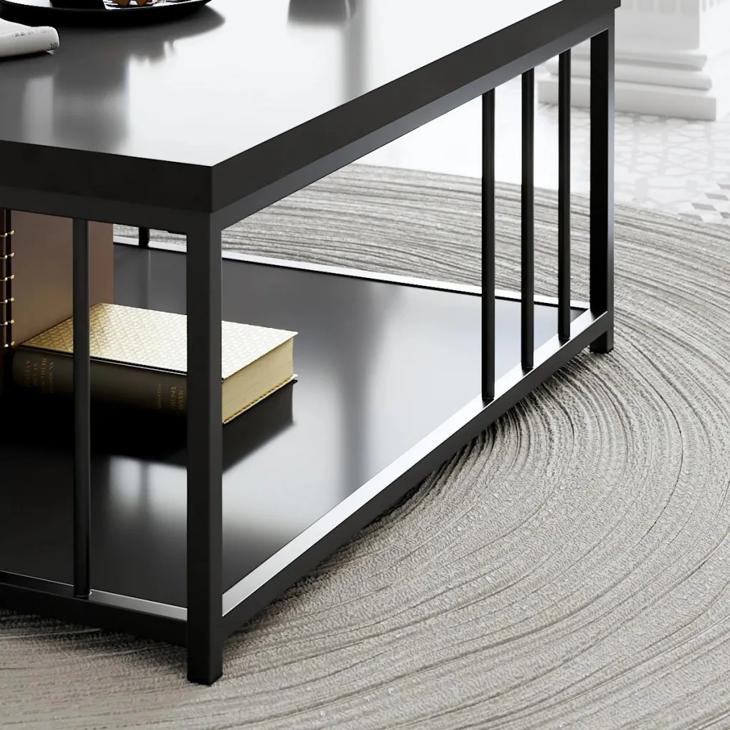 Tavolinë kafeje Skye Decor, anthracite, e zezë - 4