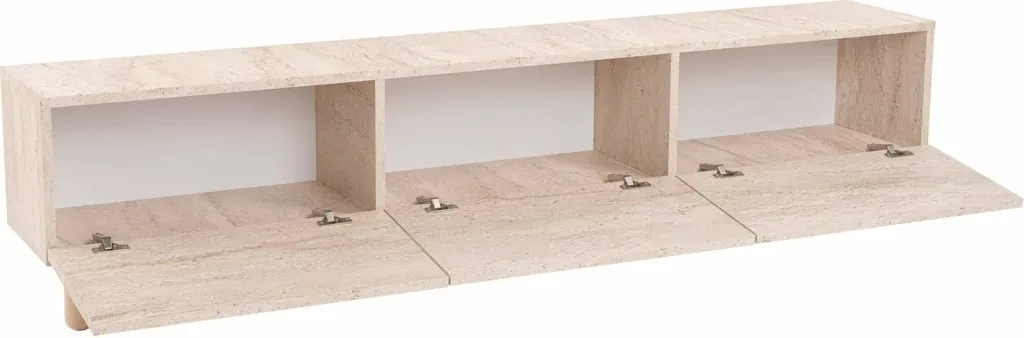 Komodë TV Skye Decor, ngjyrë travertine, Alvin - 7