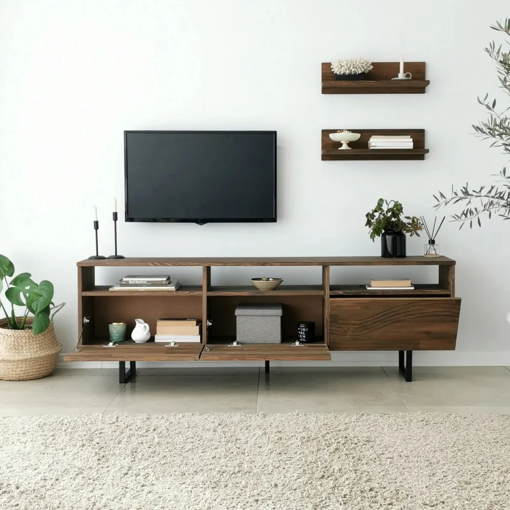 Komodë TV Skye Decor, Onda, ngjyrë arre - 4