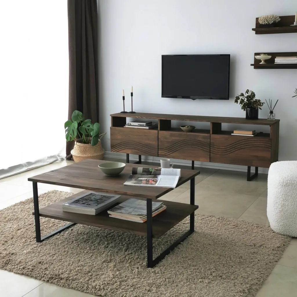 Komodë TV Skye Decor, Onda, ngjyrë arre - 5