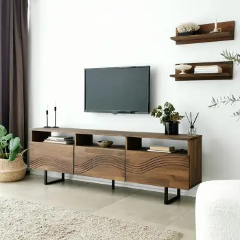 Komodë TV Skye Decor, Onda, ngjyrë arre