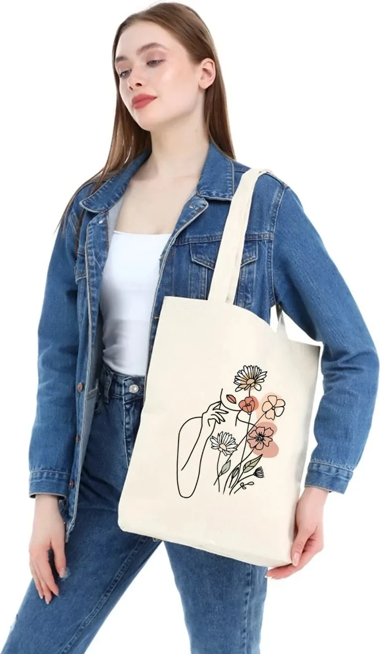 Çantë tote Zoozie Bags, krem, 1113 - 6