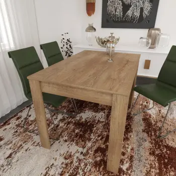 Tavolinë ngrënieje Skye Decor, një copë, 120 cm, ngjyrë lisi