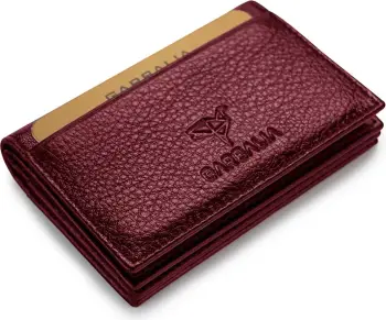 Portofol për burra, ngjyrë e kuqe claret, Zoozie Bags, Vera