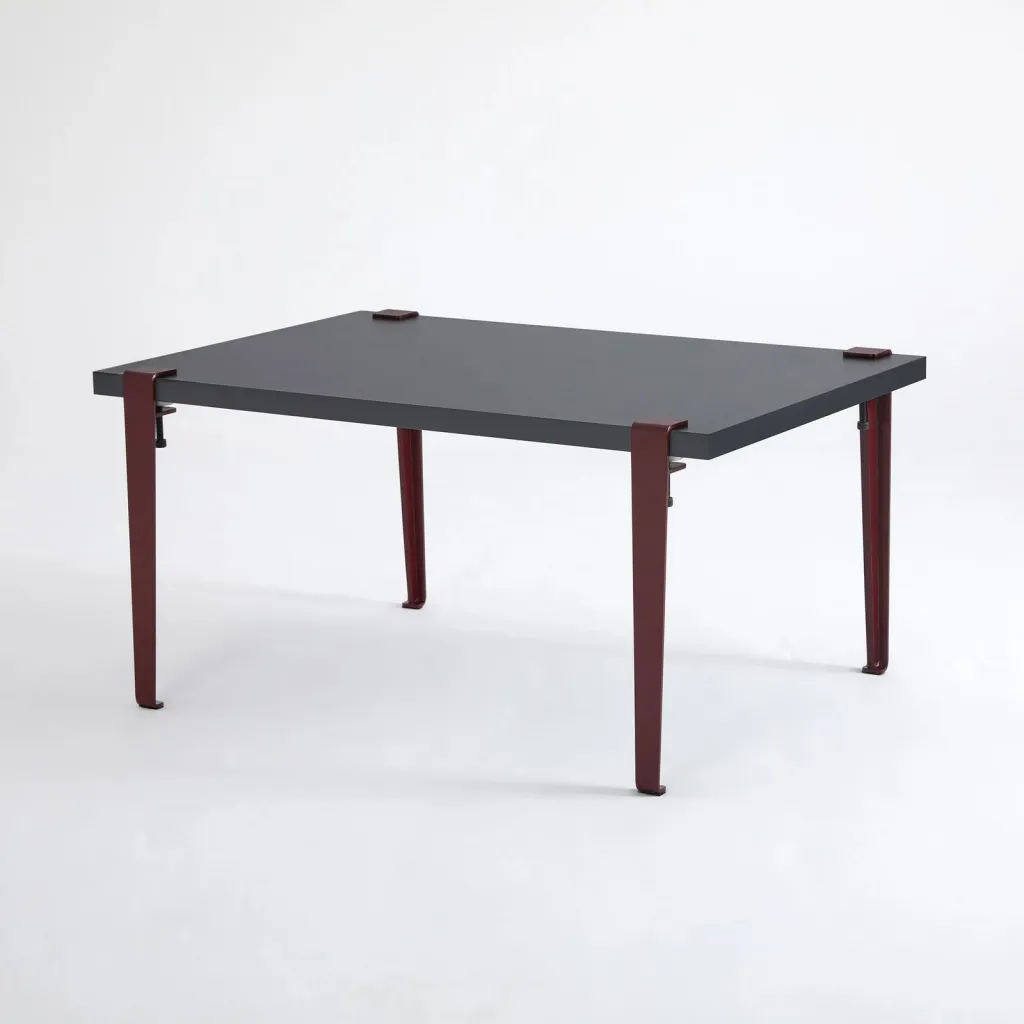 Tavolinë kafeje Skye Decor, Neda, anthracite-burgundy - 3
