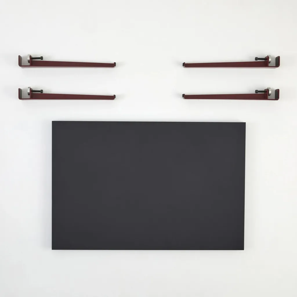 Tavolinë kafeje Skye Decor, Neda, anthracite-burgundy - 4