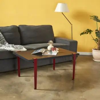 Tavolinë kafeje Skye Decor, Neda, anthracite-burgundy