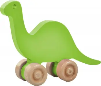 Lodër dinosaur prej druri, ngjyrë e gjelbër, Skye Decor