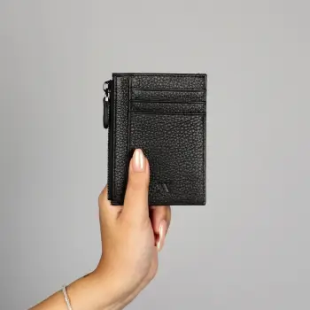Portofol lëkure i zi, Zoozie Bags, 0992