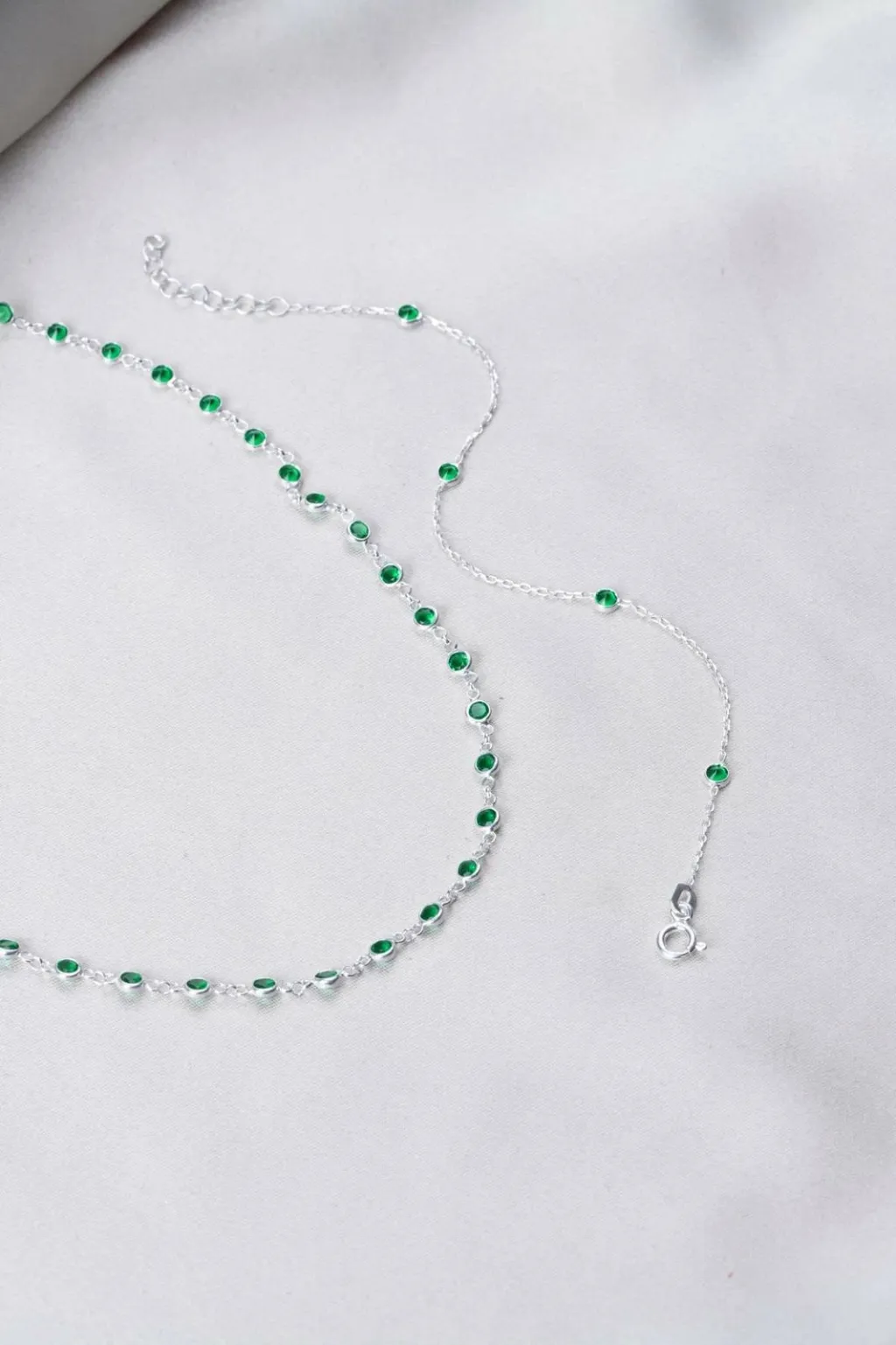 Set varëse e vathë argjendi, ngjyrë e gjelbër, Jumeon, TFNY65230 - 4
