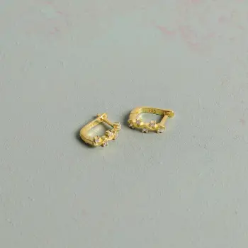 Vathë argjendi ngjyrë ari, Jumeon, 11mm, 11428G