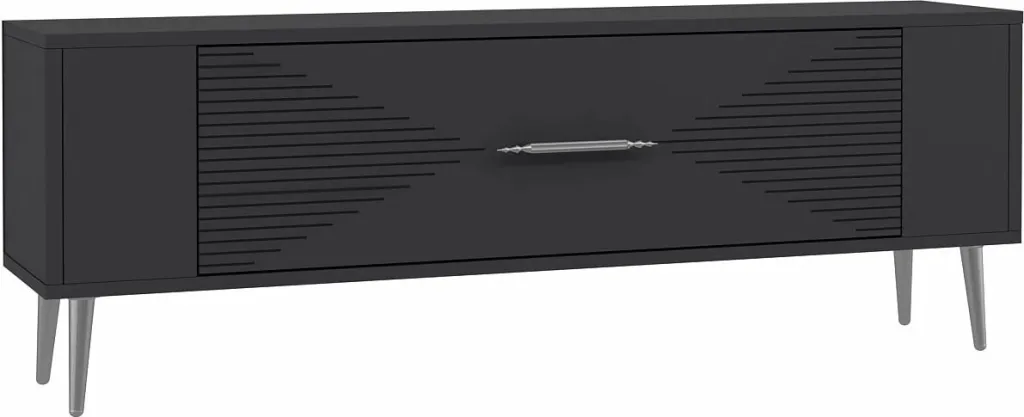 Komodë TV Skye Decor, Retrol1, anthracite-silver - 3