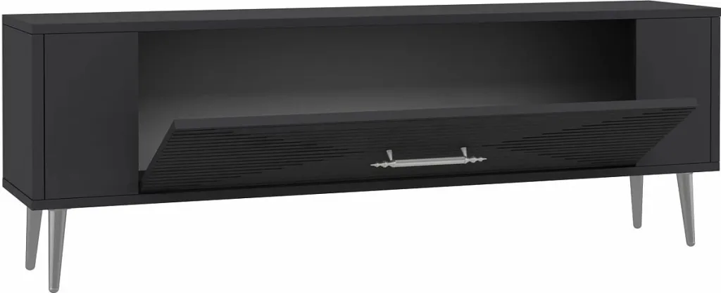 Komodë TV Skye Decor, Retrol1, anthracite-silver - 4