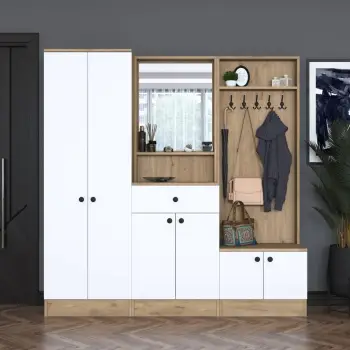 Stendë korridori Skye Decor, ngjyrë arrë dhe e bardhë, P6-M2-2257G