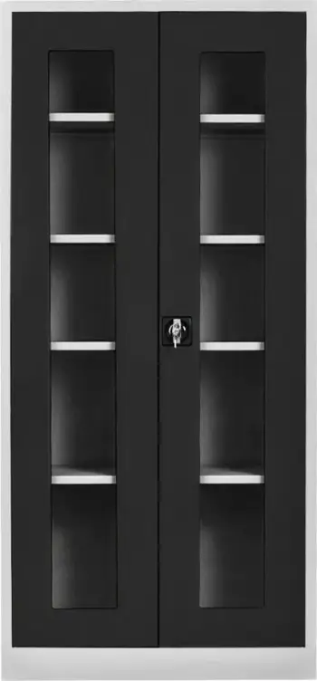 Dollap magazinimi Locker, ngjyrë gri dhe e zezë, Skye Decor, Js1005Sı