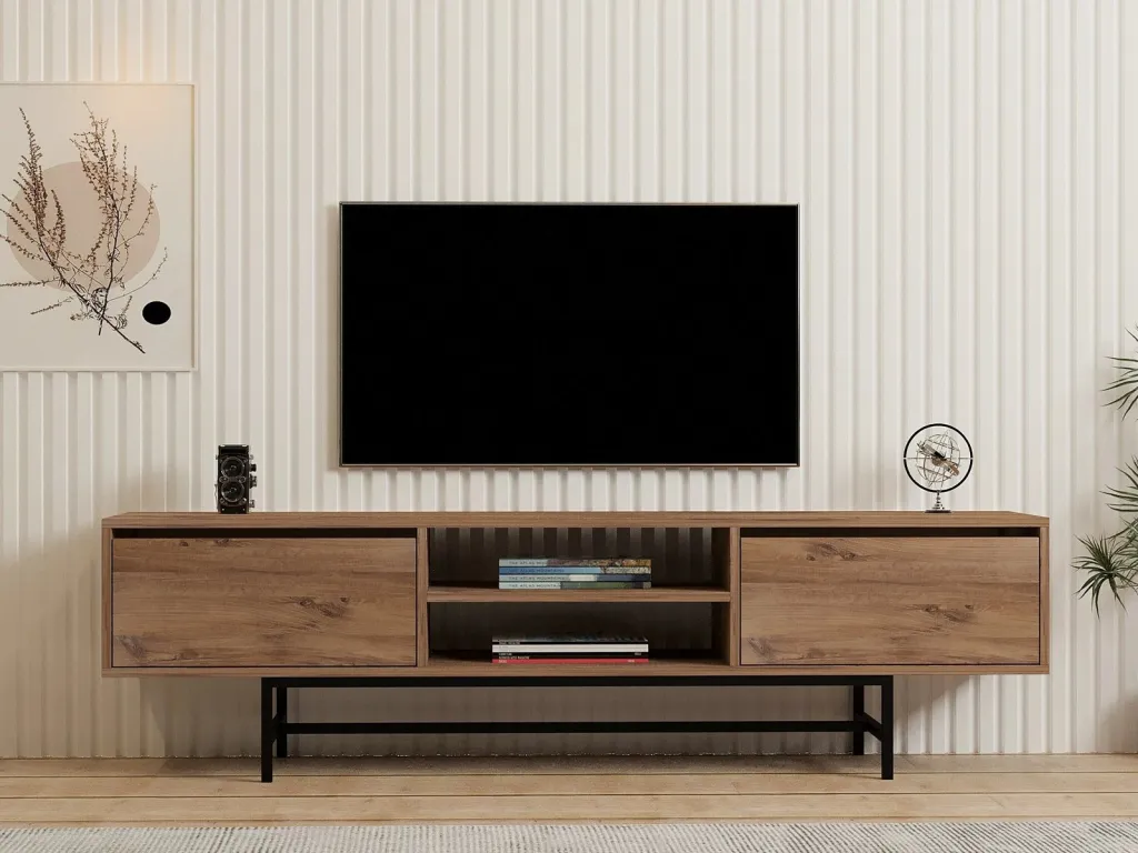 Komodë për TV, ngjyrë Atlantic Pine, Skye Decor, Tauber - 2