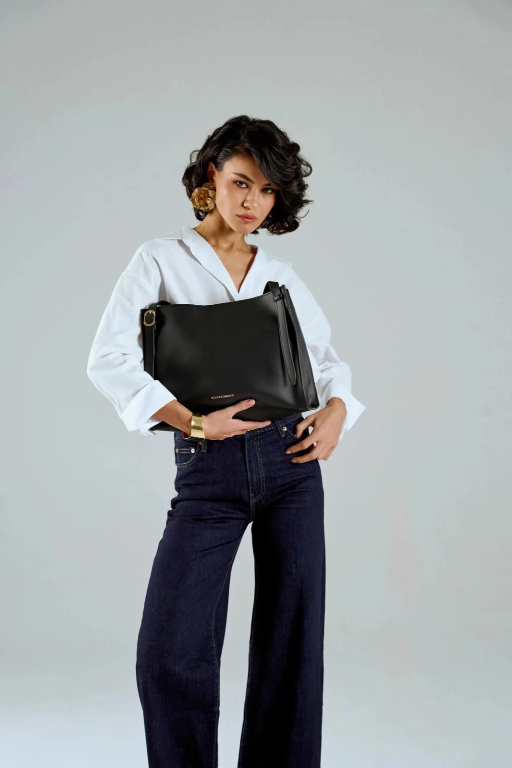 Çantë tote Palermo, e zezë, Vince Camuto - 8