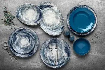 Set enësh për drekë (29 copë), Hermia Concept, 58KKT000135, ngjyrë kaltër