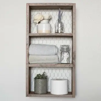 Raf muri Skye Decor, ngjyrë arre, 30x60x9cm