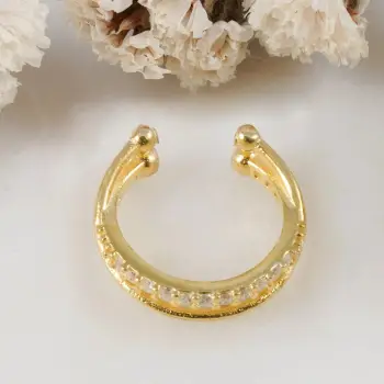 Vath argjendi Jumeon, ngjyrë ari, 11234G, 13mm