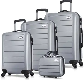 Set valixhesh (4 copë), ngjyrë gri, Zoozie Bags, 4841