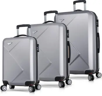 Set valixhesh (3 copë), Zoozie Bags, 4889, ngjyrë gri