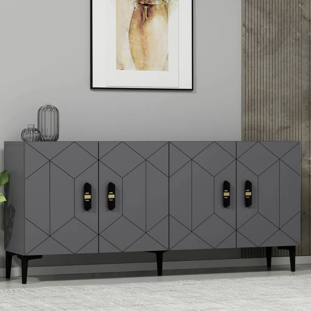 Konsol Skye Decor, ngjyrë antracit, Cross KB150 - 2