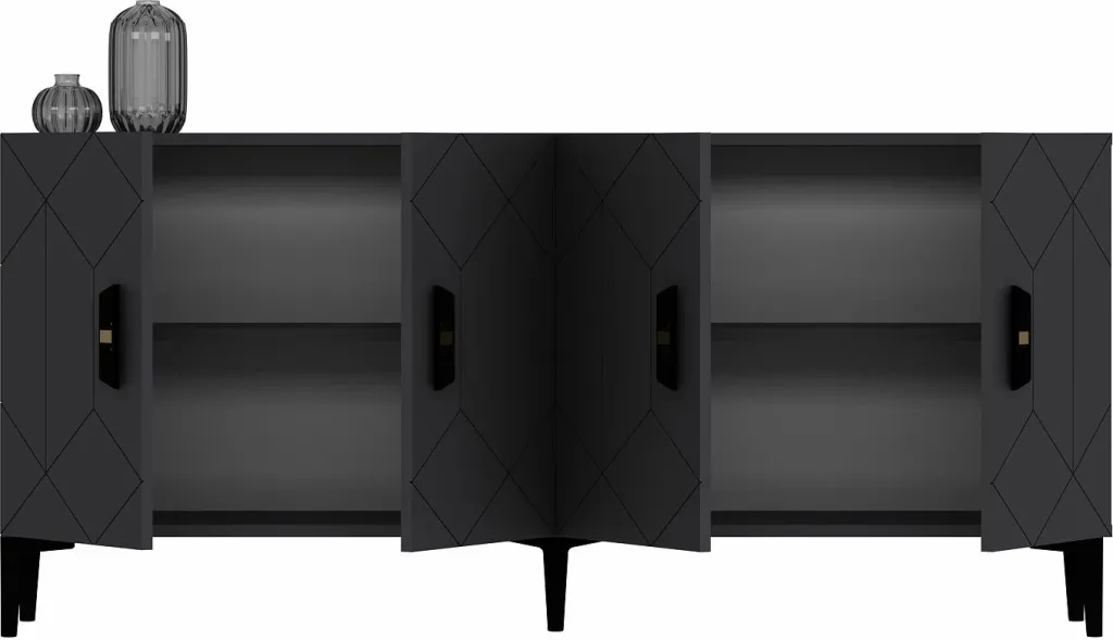 Konsol Skye Decor, ngjyrë antracit, Cross KB150 - 4