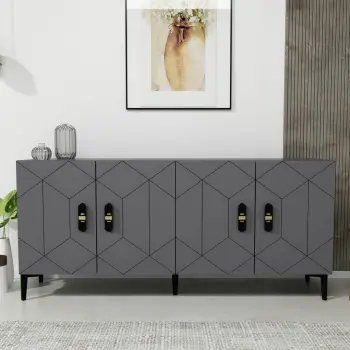 Konsol Skye Decor, ngjyrë antracit, Cross KB150