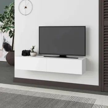 Komodë TV Skye Decor Francy 135, e bardhë