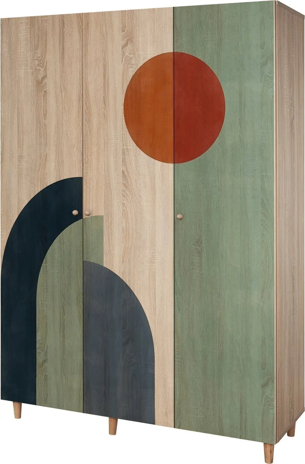 Dollap Lena 3, ngjyrë sonomo, Skye Decor, 135x192x52cm - 3