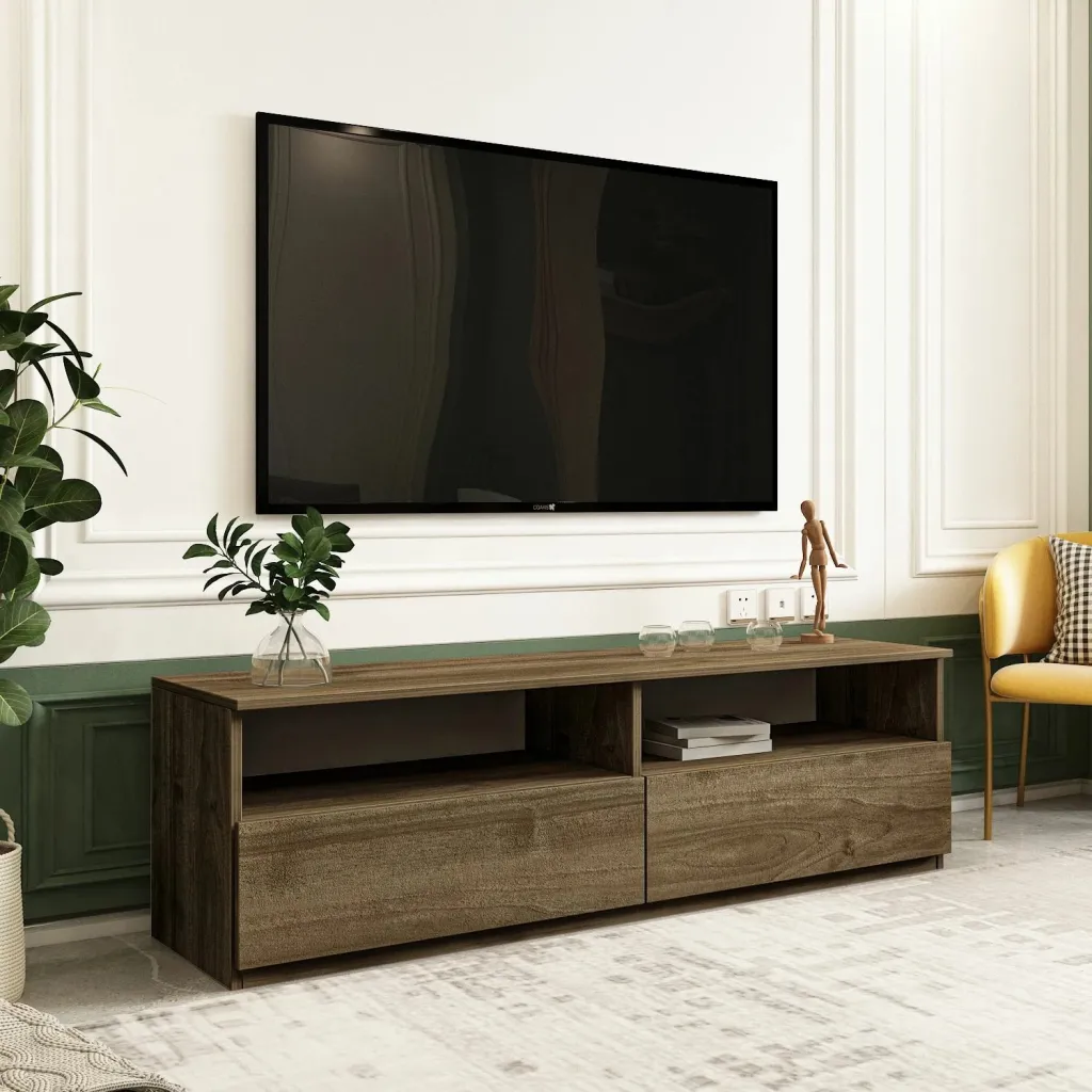 Komodë TV, ngjyrë arre, Skye Decor, Centra - 1