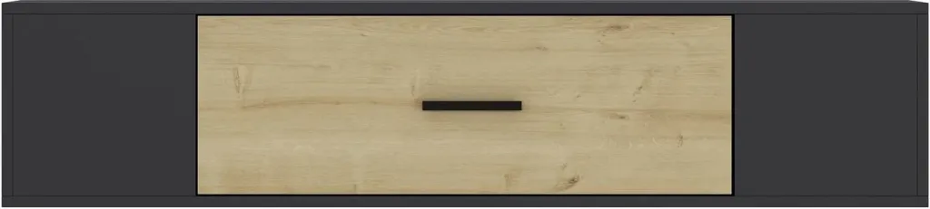 Komodë TV Skye Decor, antracit, lisi sapphire - 3