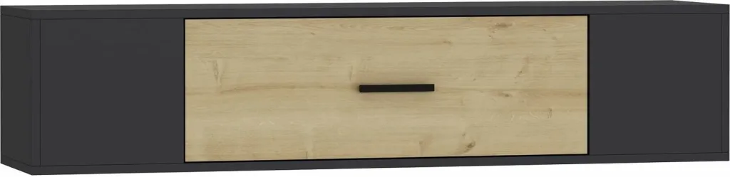 Komodë TV Skye Decor, antracit, lisi sapphire - 4